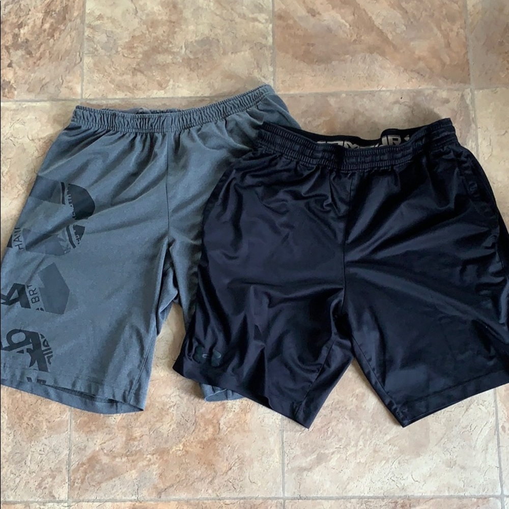 2 pairs of workout shorts